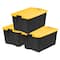 Iris® 94 Qt. Yellow, Plastic Storage Bins, , 3 Ct
